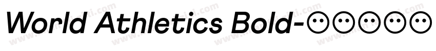 World Athletics Bold字体转换